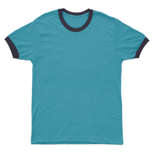 Cool Blue Round-Neck T-Shirt