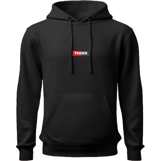 Think and Run Fast Customized Black Hoodie